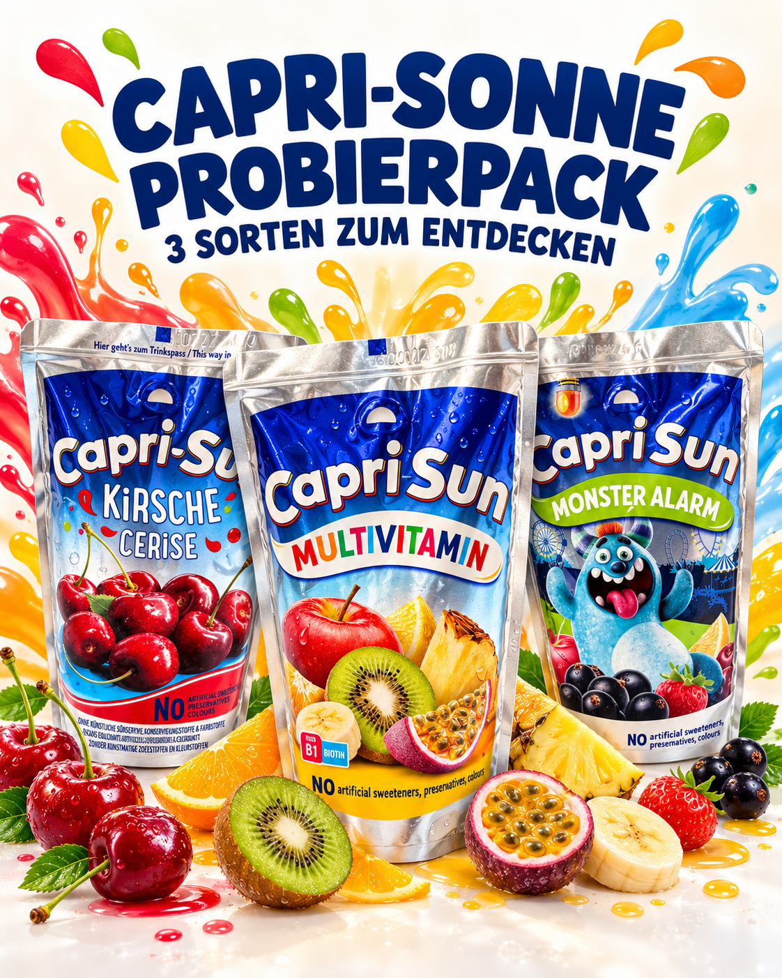 🥤 Capri-Sonne Probierpack - 3 Sorten
