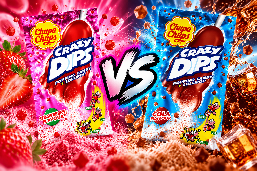 ⚔️ Crazy Dips Duell – Erdbeere 🍓 vs. Cola 🥤